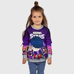 Свитшот детский BRAWL STARS EDGAR, цвет: 3D-меланж — фото 2