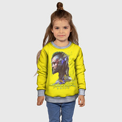 Свитшот детский Киберпанк 2077, цвет: 3D-меланж — фото 2