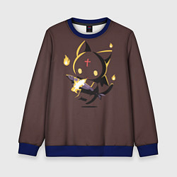 Свитшот детский Чомусуке, цвет: 3D-синий