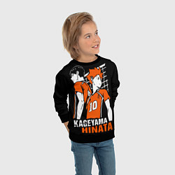 Свитшот детский Haikyuu Hinata Kageyama, цвет: 3D-черный — фото 2