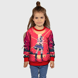 Свитшот детский Alice Alicization, цвет: 3D-красный — фото 2