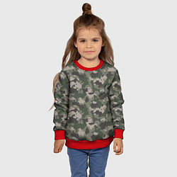 Свитшот детский Классический камуфляж, цвет: 3D-красный — фото 2