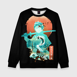 Свитшот детский Танджиро, цвет: 3D-черный