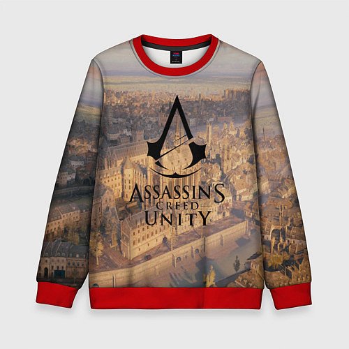 Детский свитшот Assassin’s Creed Unity / 3D-Красный – фото 1