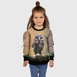 Свитшот детский СОВЕНОК, цвет: 3D-черный — фото 2