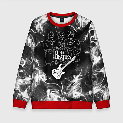 Детский свитшот The Beatles / 3D-Красный – фото 1