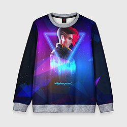 Свитшот детский Cyberpunk 2077, цвет: 3D-меланж