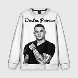 Свитшот детский Dustin Poirier, цвет: 3D-белый
