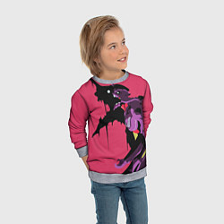 Свитшот детский Евангилион, цвет: 3D-меланж — фото 2