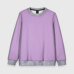 Свитшот детский Глициниевый цвет без рисунка, цвет: 3D-меланж