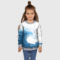 Свитшот детский WAVE ВОЛНЫ, цвет: 3D-меланж — фото 2
