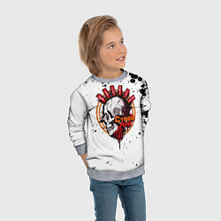 Свитшот детский Cyberpunk 2077, цвет: 3D-меланж — фото 2