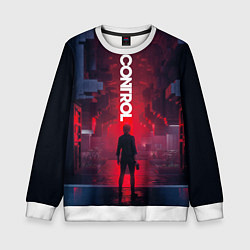 Свитшот детский Control, цвет: 3D-белый
