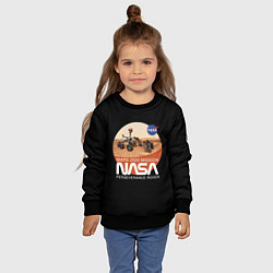 Свитшот детский NASA - Perseverance, цвет: 3D-черный — фото 2