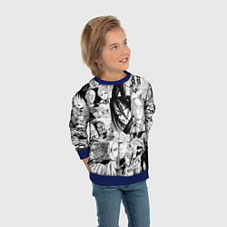 Свитшот детский One-Punch Man Ванпачмен, цвет: 3D-синий — фото 2