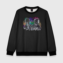 Свитшот детский Daft Punk, цвет: 3D-черный