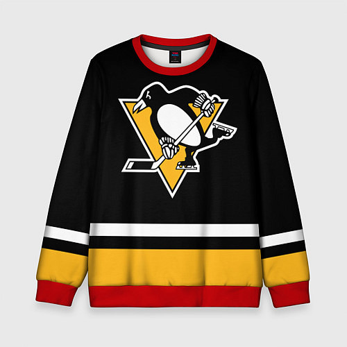 Детский свитшот Питтсбург Пингвинз Форма1 / 3D-Красный – фото 1