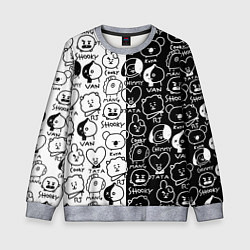 Свитшот детский BTS BT21, цвет: 3D-меланж