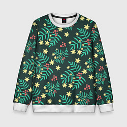 Свитшот детский Рябина, цвет: 3D-белый