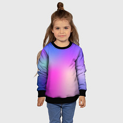 Свитшот детский Неоновая голографиия, цвет: 3D-черный — фото 2