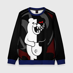 Свитшот детский MONOKUMA МОНОКУМА DANGANRO, цвет: 3D-синий