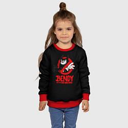 Свитшот детский Чернильный Бенди, цвет: 3D-красный — фото 2