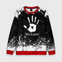 Свитшот детский WE KNOW TES, цвет: 3D-красный