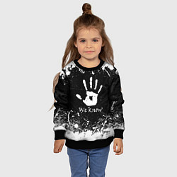 Свитшот детский WE KNOW TES, цвет: 3D-черный — фото 2