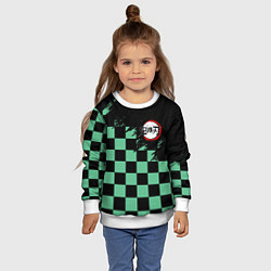 Свитшот детский TANJIRO KAMADO ТАНДЖИРО, цвет: 3D-белый — фото 2