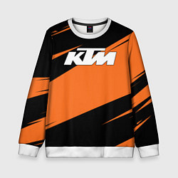 Свитшот детский KTM КТМ, цвет: 3D-белый