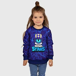 Свитшот детский STU СТУ Brawl Stars, цвет: 3D-синий — фото 2