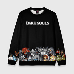 Свитшот детский 8bit Dark Souls, цвет: 3D-черный