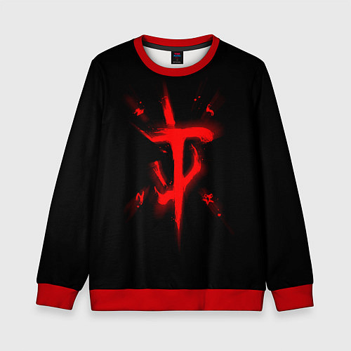 Детский свитшот DOOM ETERNAL ДУМ / 3D-Красный – фото 1