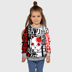 Свитшот детский МАСКА ТАНДЖИРО КАМАДО, цвет: 3D-меланж — фото 2