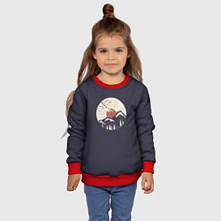 Свитшот детский Mountain Vinyl Record, цвет: 3D-красный — фото 2