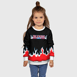 Свитшот детский BLEACH FLAME БЛИЧ ПЛАМЯ, цвет: 3D-белый — фото 2