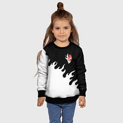 Свитшот детский BLEACH FIRE БЛИЧ ОГОНЬ, цвет: 3D-черный — фото 2