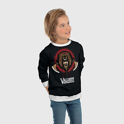 Свитшот детский Valheim Viking Bear, цвет: 3D-белый — фото 2