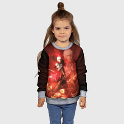 Свитшот детский Молодой Данте, цвет: 3D-меланж — фото 2