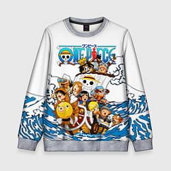 Свитшот детский ONE PIECE ВАН ПИС МОРЕ, цвет: 3D-меланж