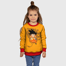 Свитшот детский Kid Goku, цвет: 3D-красный — фото 2