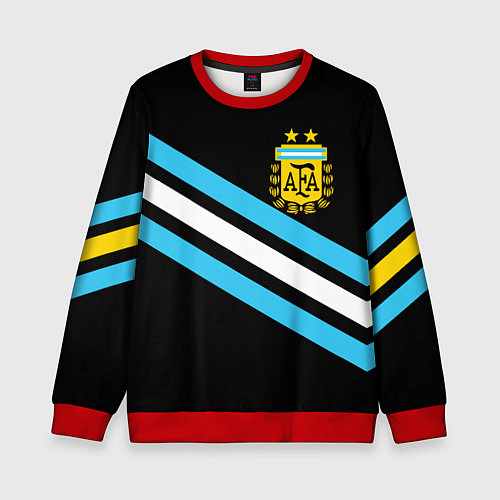 Детский свитшот Сборная Аргентины / 3D-Красный – фото 1