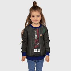 Свитшот детский Cyberpunk 2077: Samurai, цвет: 3D-синий — фото 2