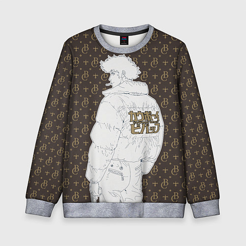 Детский свитшот Cowboy Bebop Louis Vuitton / 3D-Меланж – фото 1