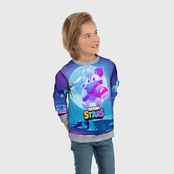 Свитшот детский Сквик Squeak Brawl Stars, цвет: 3D-меланж — фото 2