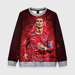 Свитшот детский Cristiano Ronaldo Portugal, цвет: 3D-меланж