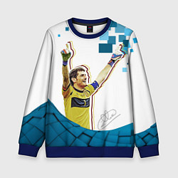 Свитшот детский Iker Casillas, цвет: 3D-синий