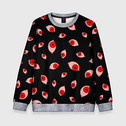 Свитшот детский Взгляд тьмы, цвет: 3D-меланж