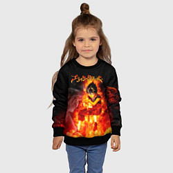 Свитшот детский Юно в огне Чёрный клевер, цвет: 3D-черный — фото 2