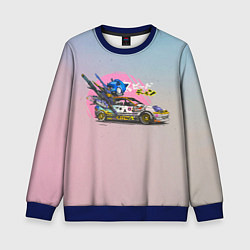 Свитшот детский Sonic racer, цвет: 3D-синий